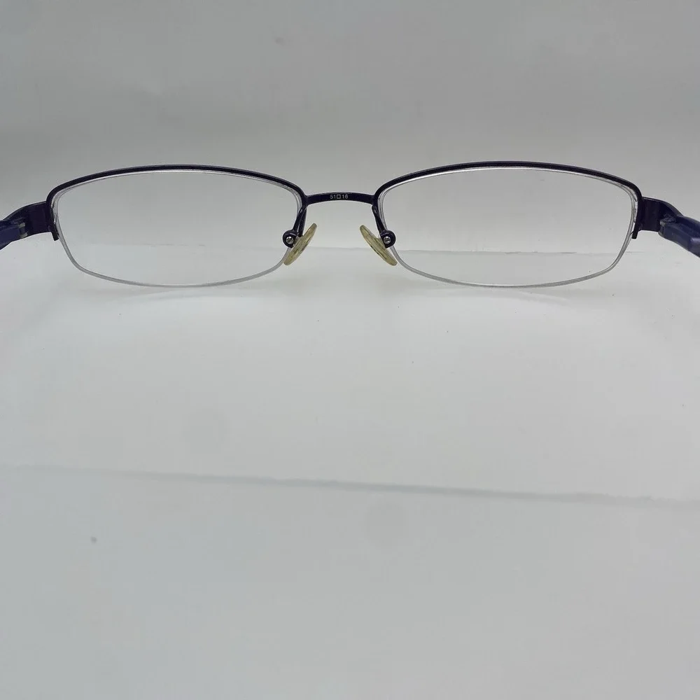 Ted Baker Eyeglasses FRAME ONLY D-Light B171 Half Rim 51-16-135 Purple 543